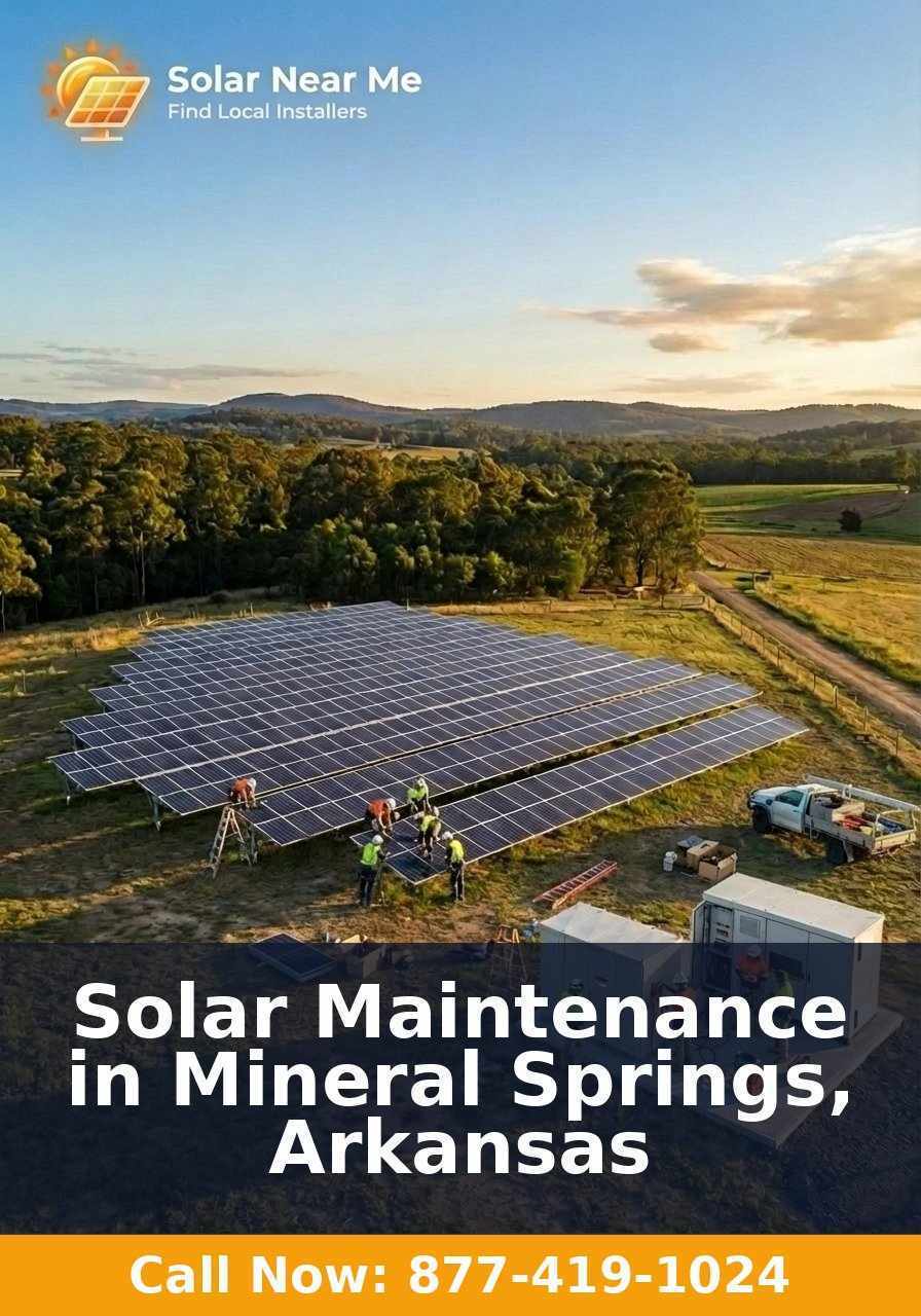 Solar Maintenance in Mineral Springs, Arkansas