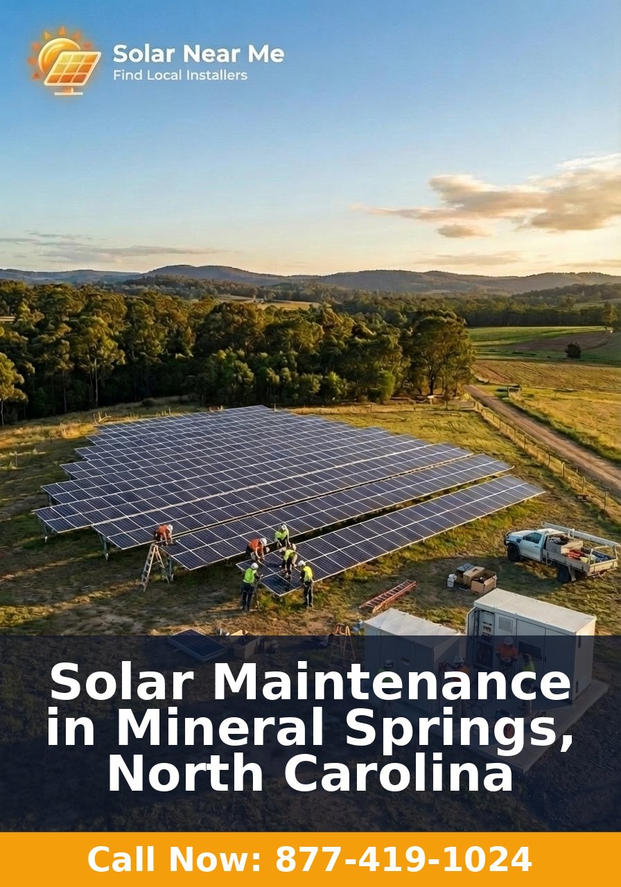 Solar Maintenance in Mineral Springs, North Carolina