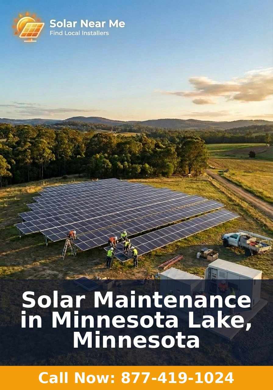 Solar Maintenance in Minnesota Lake, Minnesota