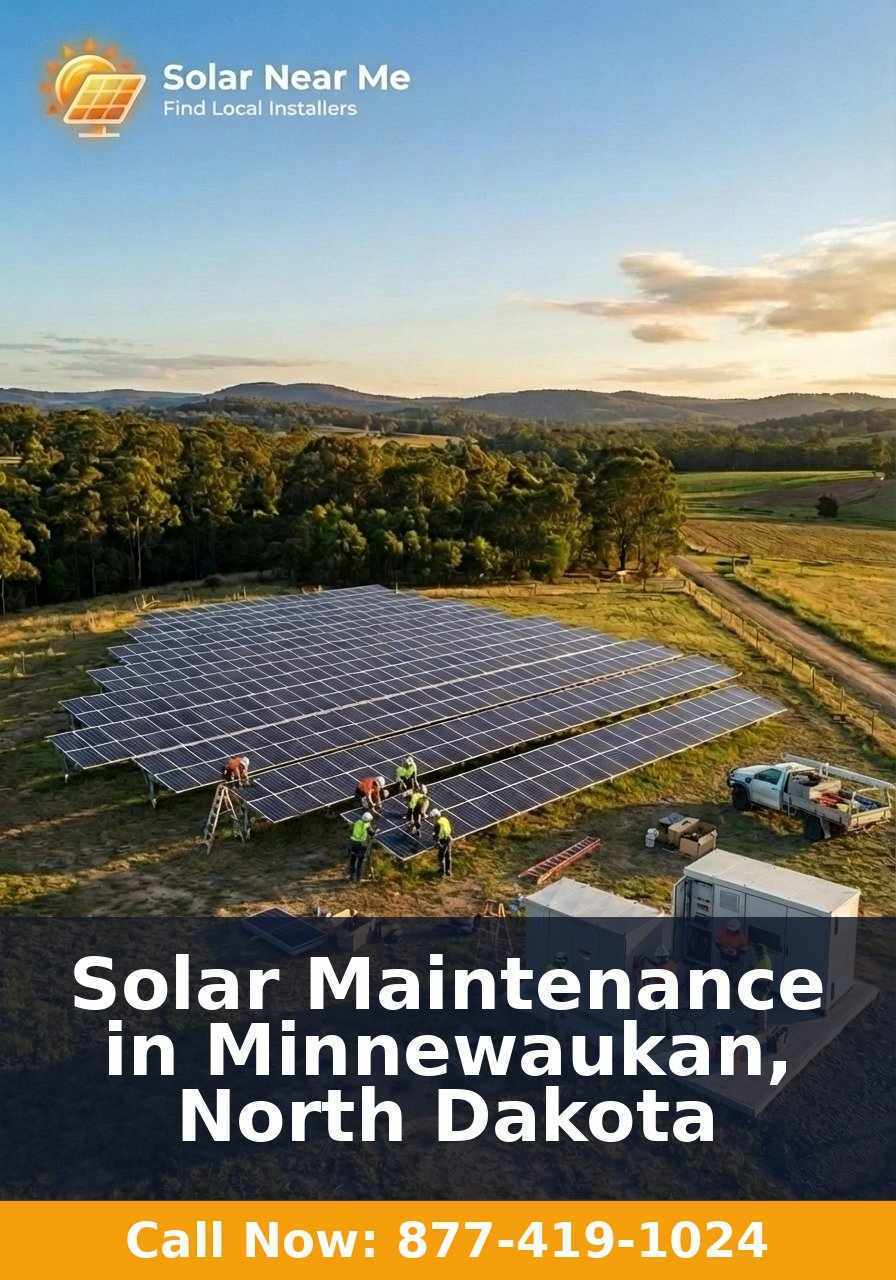 Solar Maintenance in Minnewaukan, North Dakota