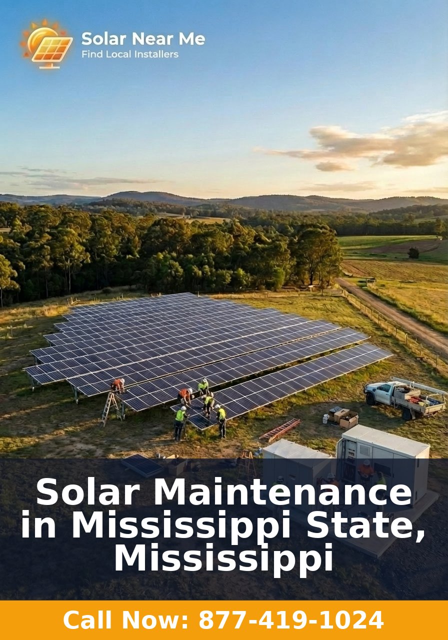 Solar Maintenance in Mississippi State, Mississippi