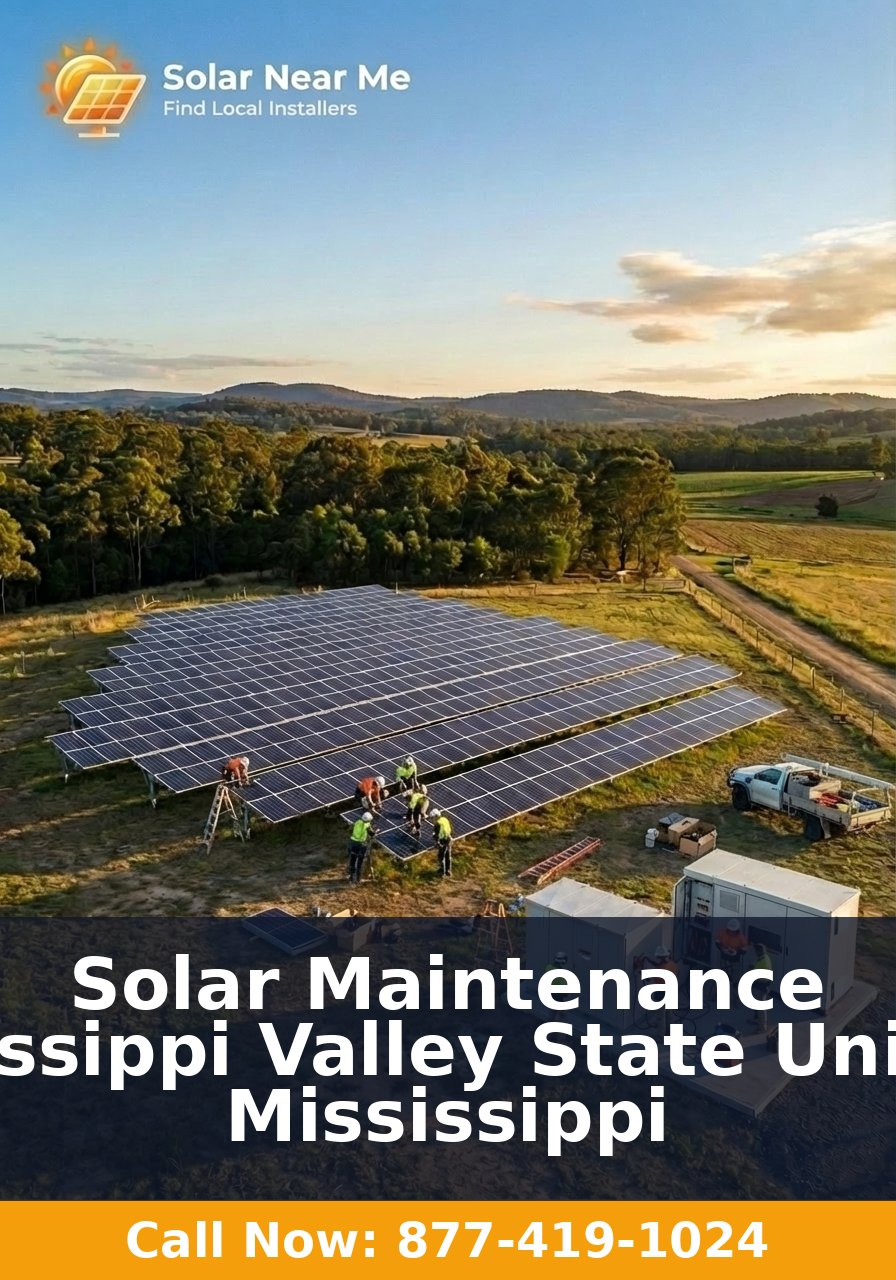 Solar Maintenance in Mississippi Valley State University, Mississippi
