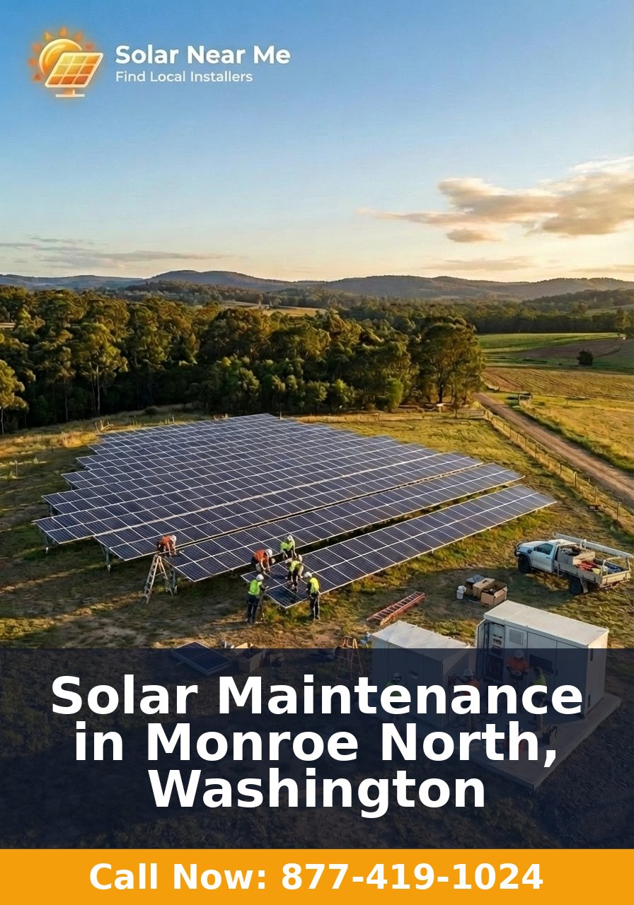 Solar Maintenance in Monroe North, Washington
