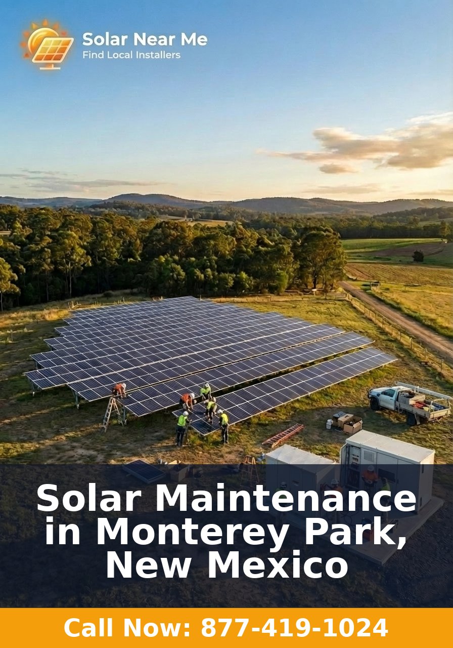 Solar Maintenance in Monterey Park, New Mexico