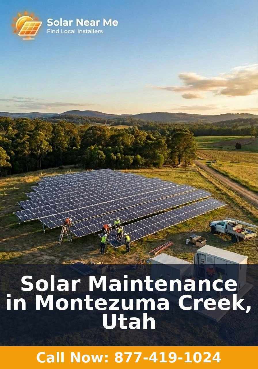 Solar Maintenance in Montezuma Creek, Utah