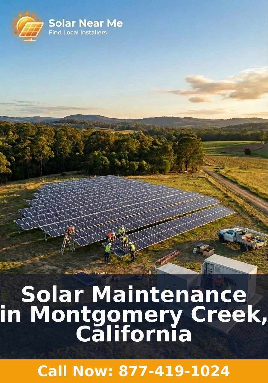 Solar Maintenance in Montgomery Creek, California
