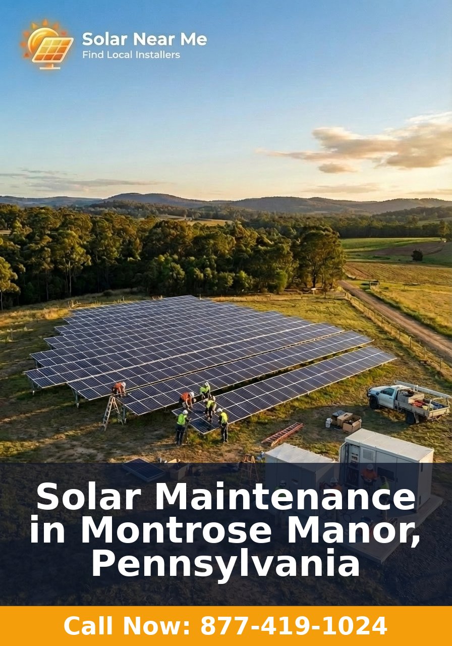 Solar Maintenance in Montrose Manor, Pennsylvania