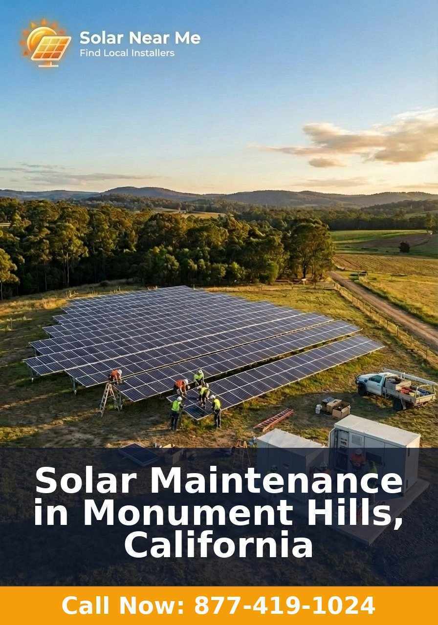 Solar Maintenance in Monument Hills, California