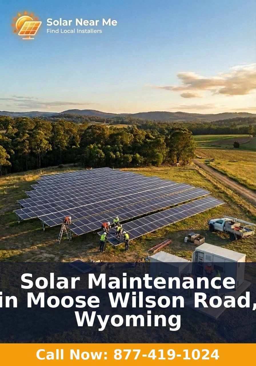 Solar Maintenance in Moose Wilson Road, Wyoming