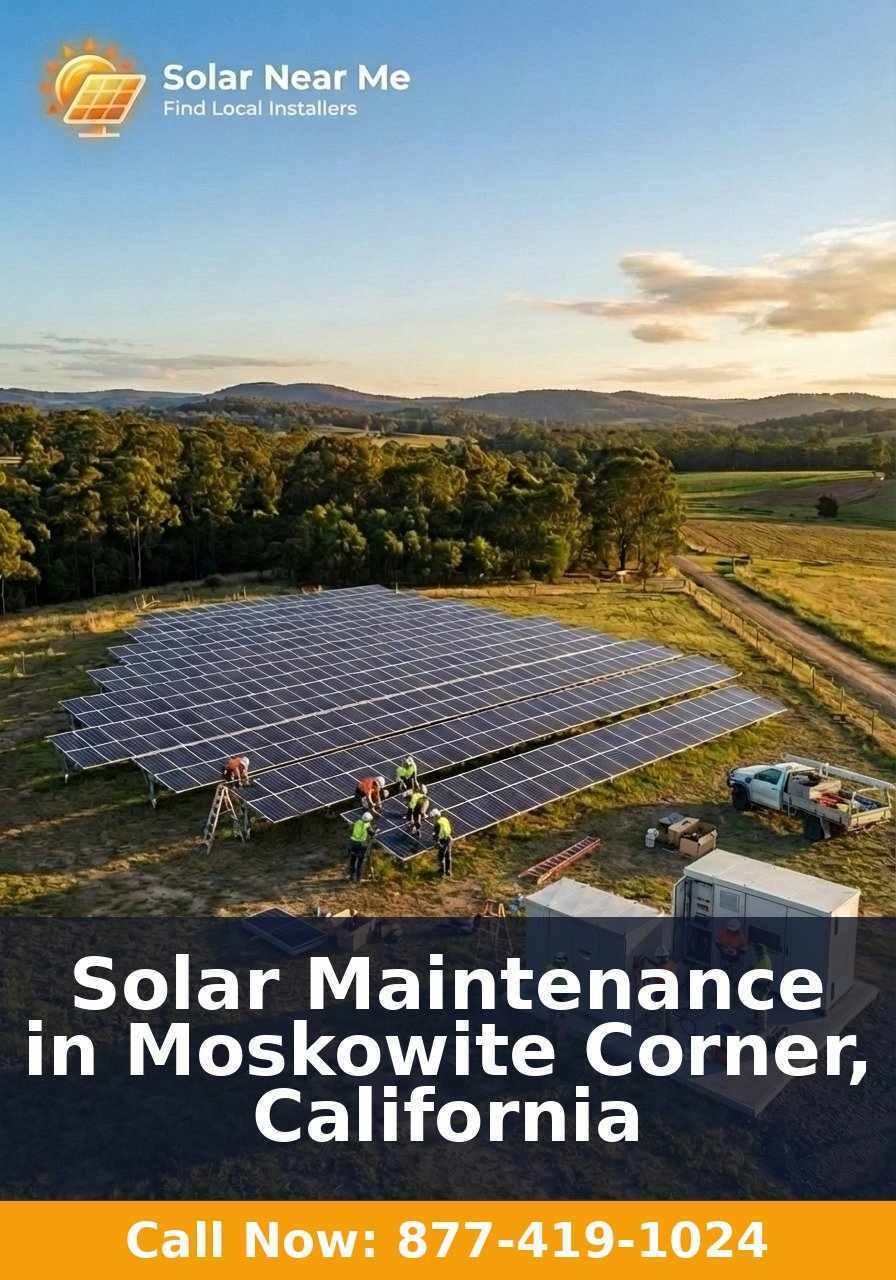 Solar Maintenance in Moskowite Corner, California