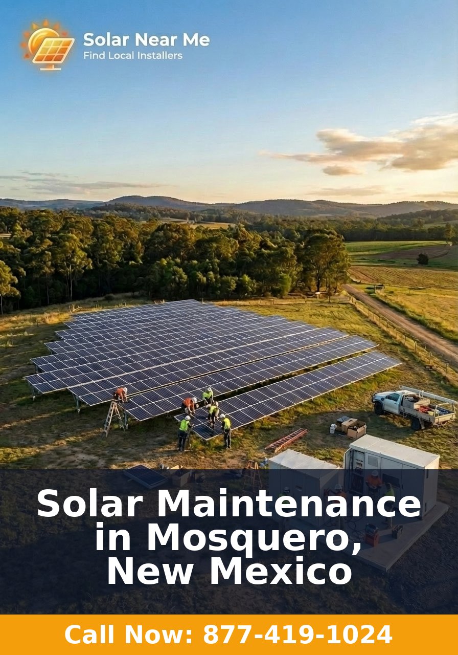 Solar Maintenance in Mosquero, New Mexico