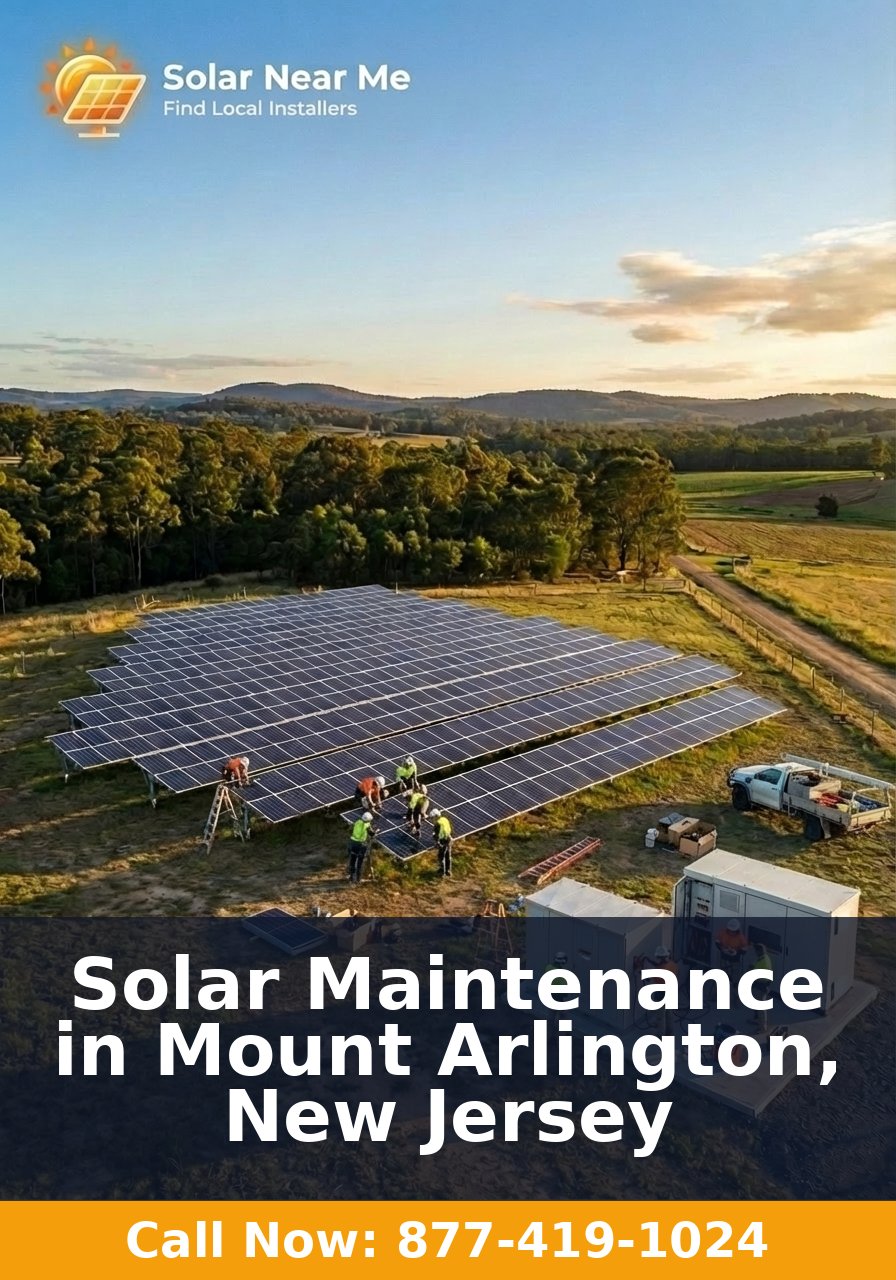 Solar Maintenance in Mount Arlington, New Jersey