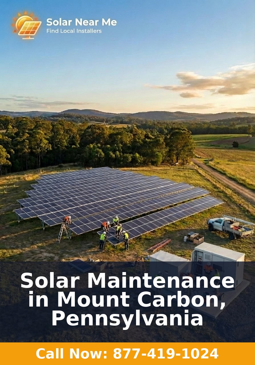 Solar Maintenance in Mount Carbon, Pennsylvania