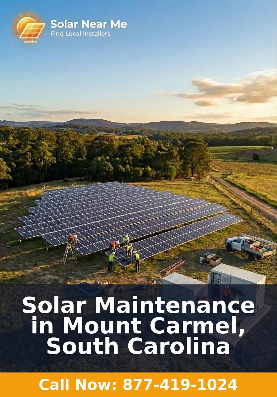 Solar Maintenance in Mount Carmel, South Carolina