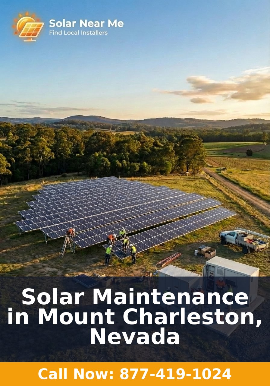Solar Maintenance in Mount Charleston, Nevada