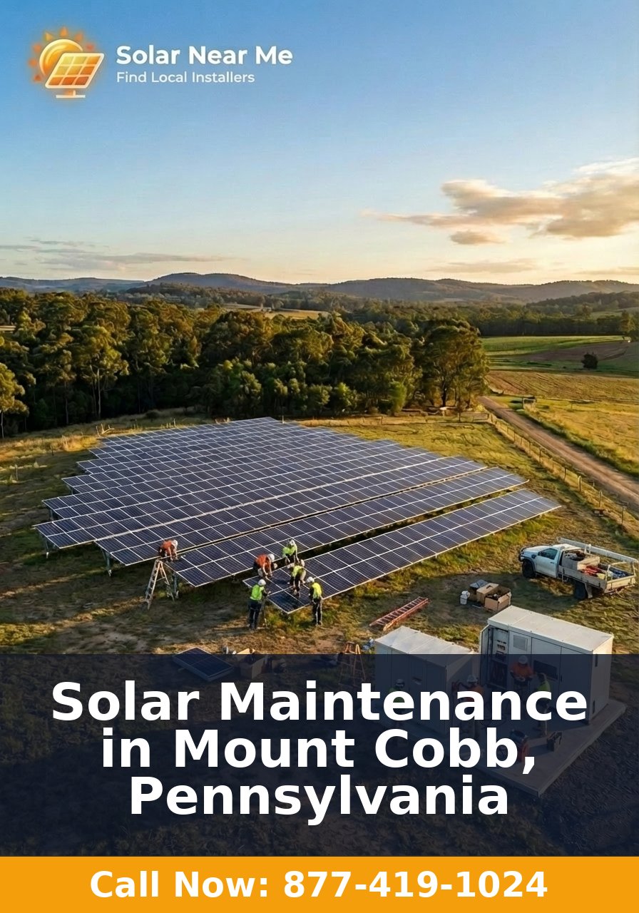 Solar Maintenance in Mount Cobb, Pennsylvania