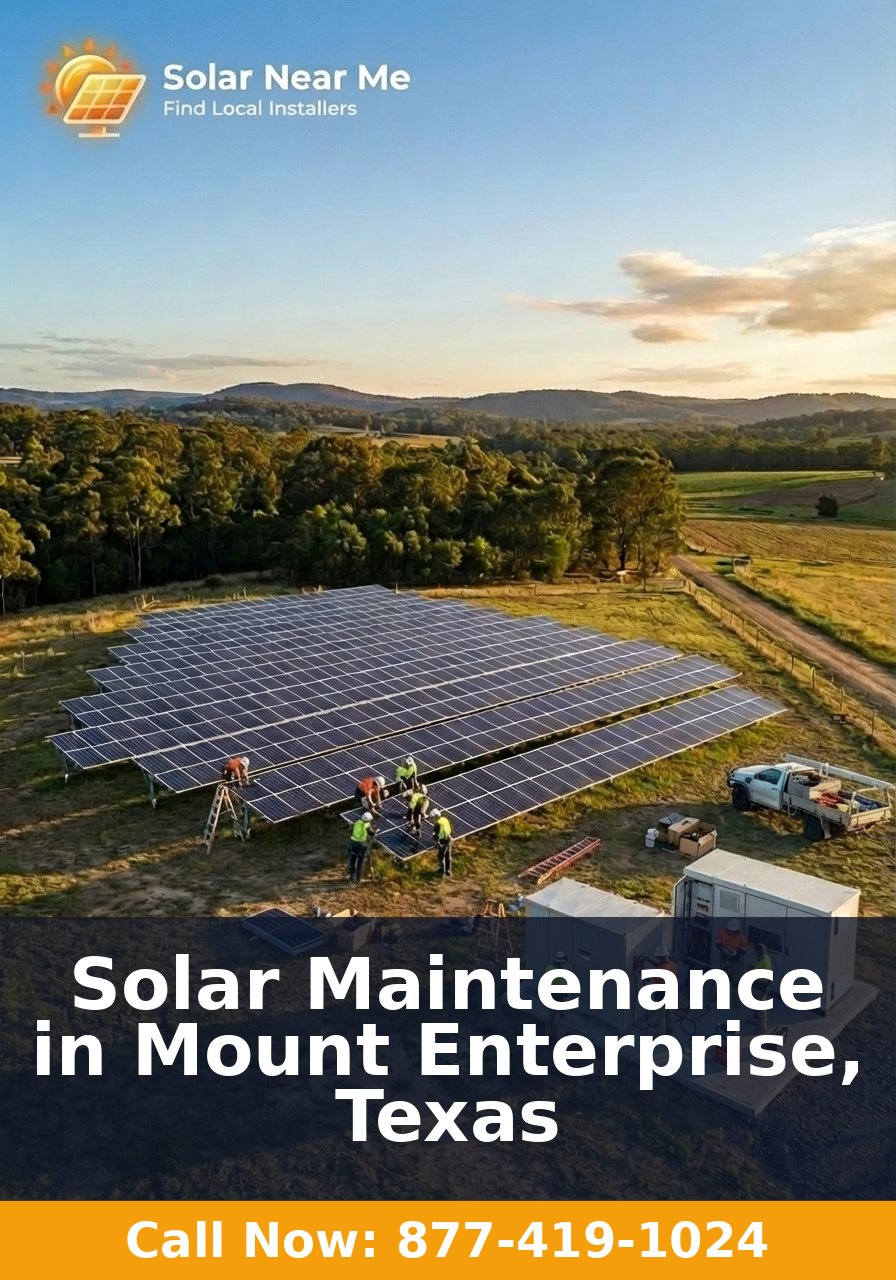 Solar Maintenance in Mount Enterprise, Texas