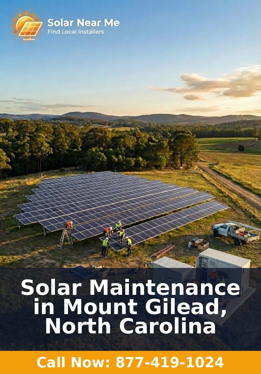 Solar Maintenance in Mount Gilead, North Carolina