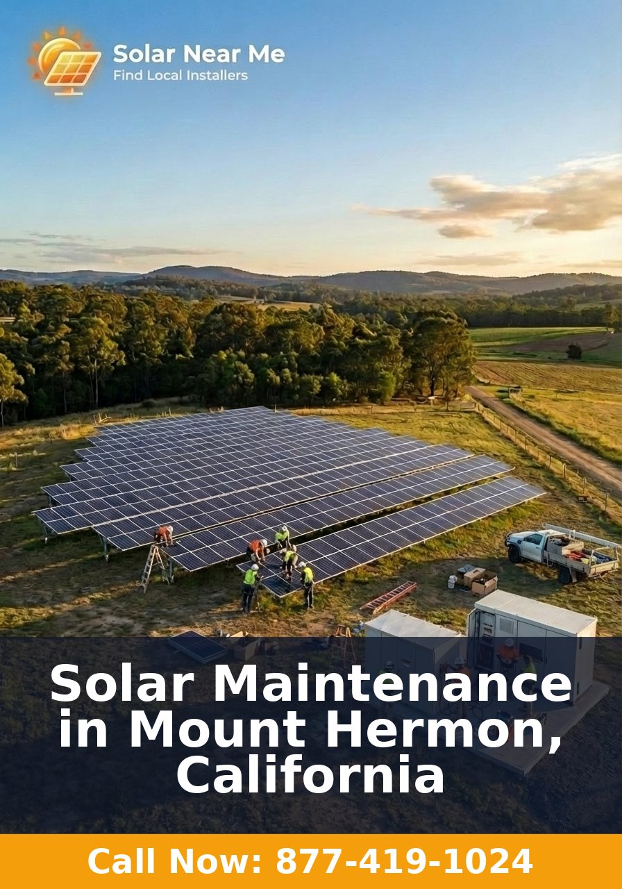 Solar Maintenance in Mount Hermon, California