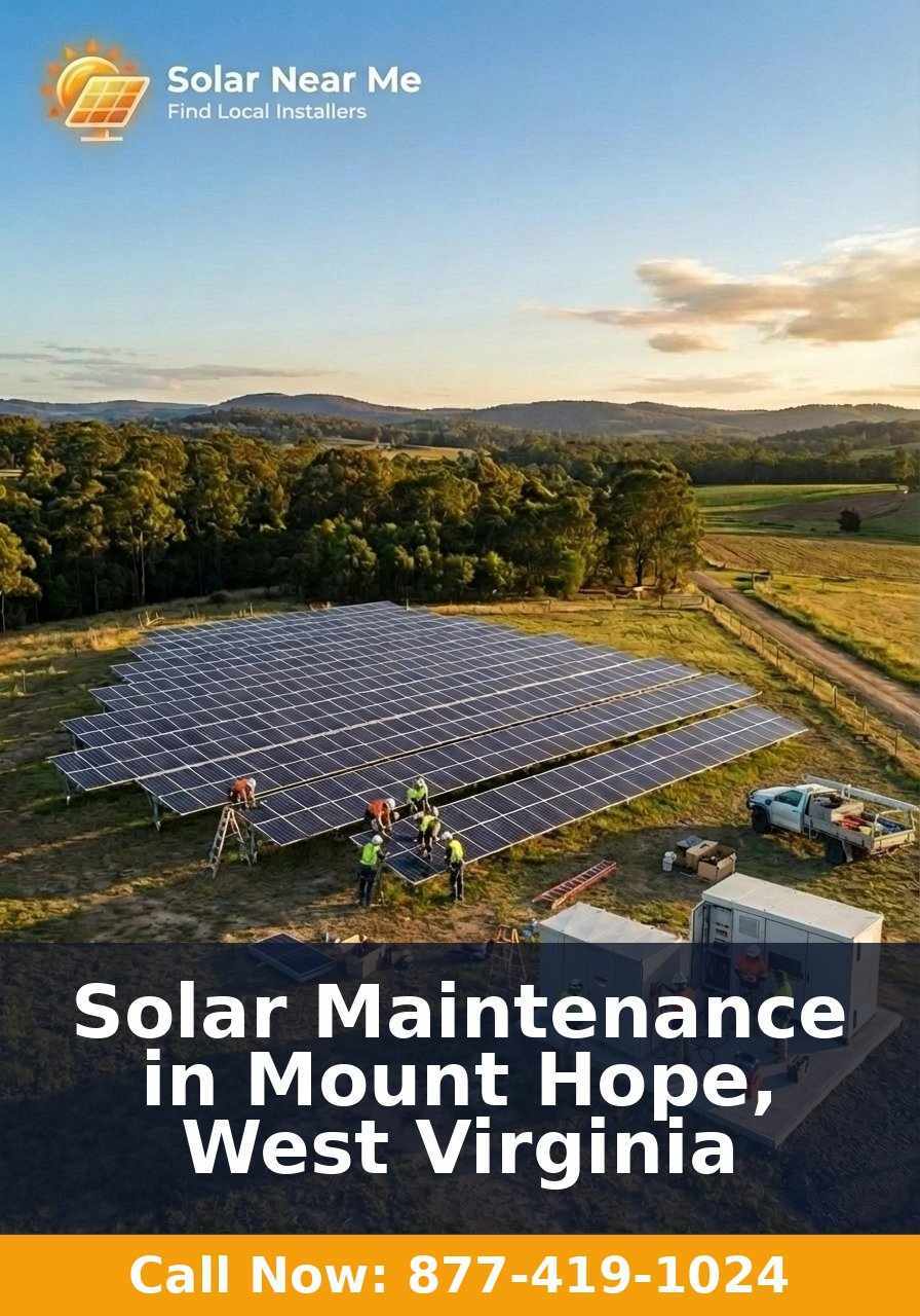 Solar Maintenance in Mount Hope, West Virginia