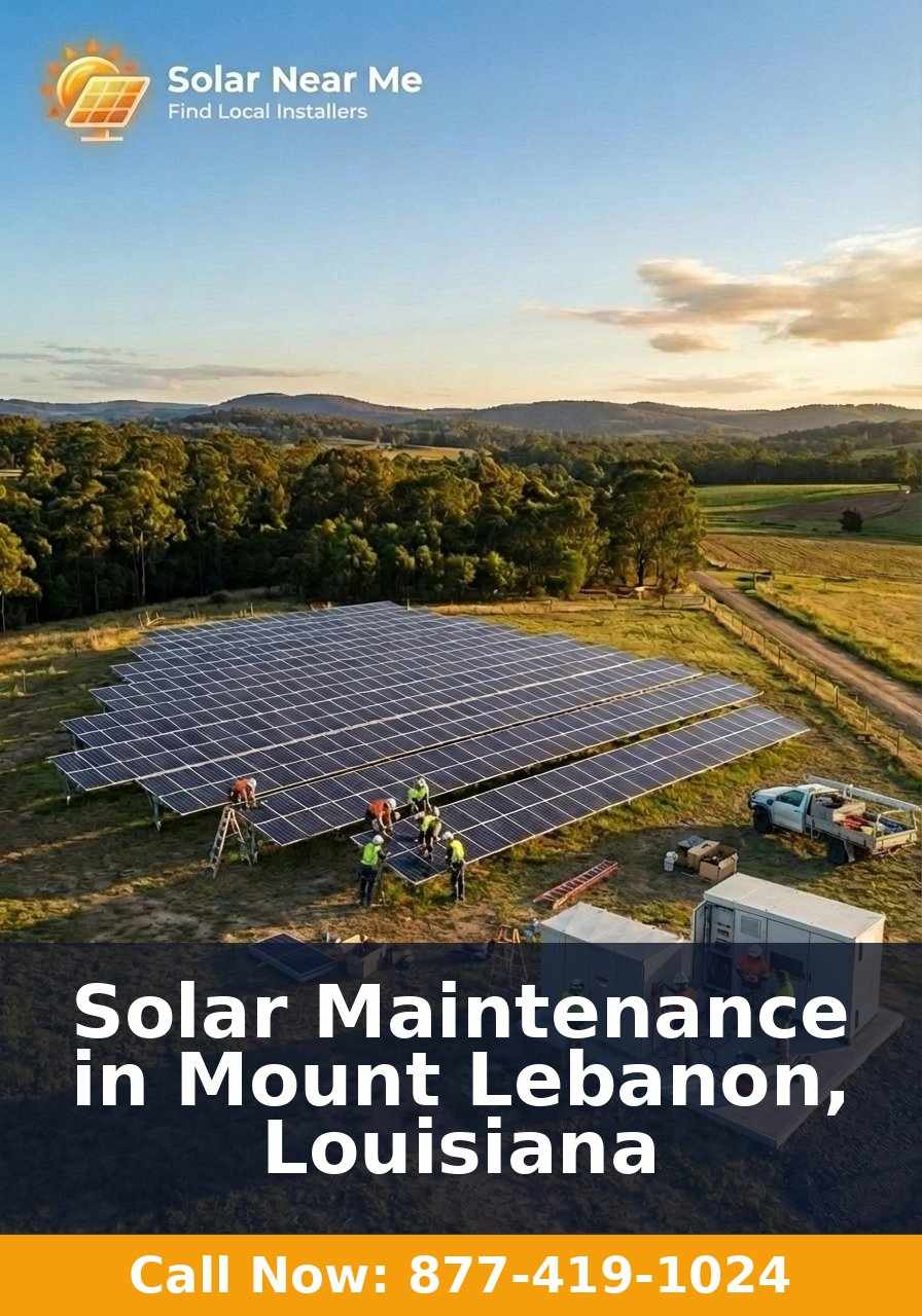 Solar Maintenance in Mount Lebanon, Louisiana