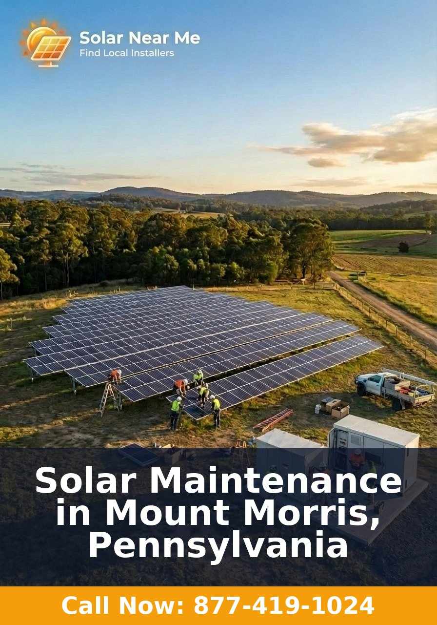 Solar Maintenance in Mount Morris, Pennsylvania