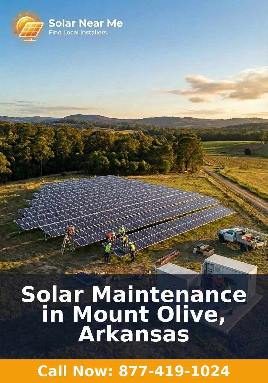 Solar Maintenance in Mount Olive, Arkansas