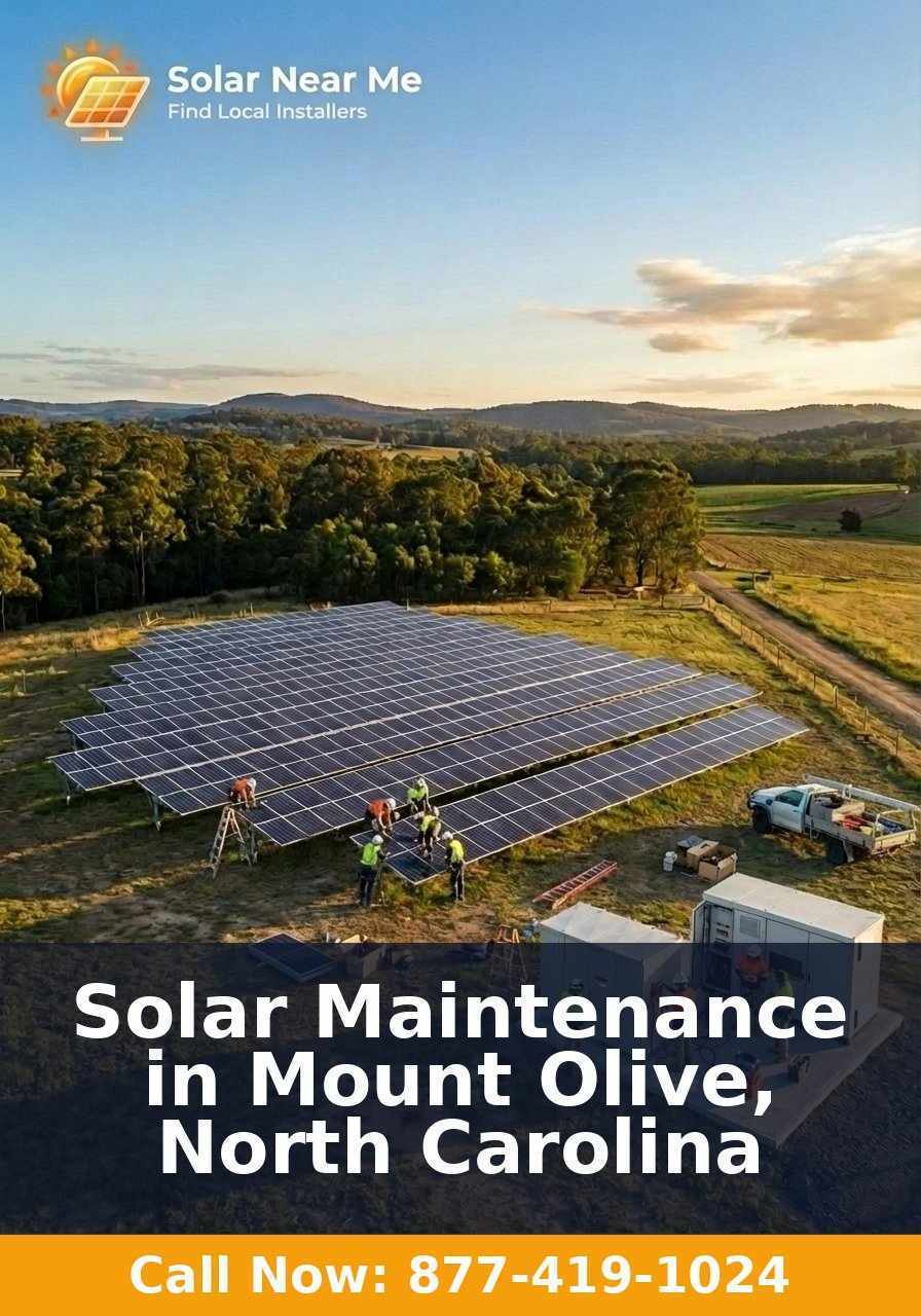 Solar Maintenance in Mount Olive, North Carolina