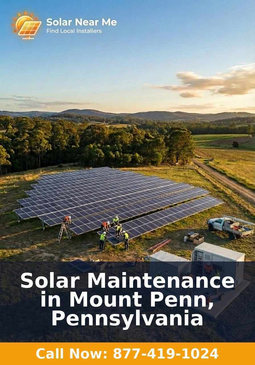 Solar Maintenance in Mount Penn, Pennsylvania