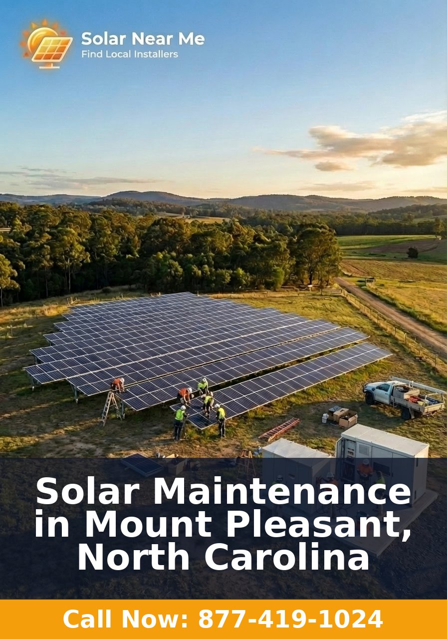Solar Maintenance in Mount Pleasant, North Carolina