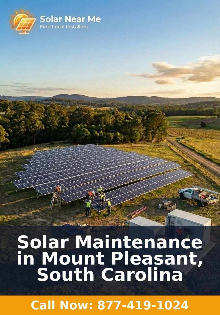 Solar Maintenance in Mount Pleasant, South Carolina