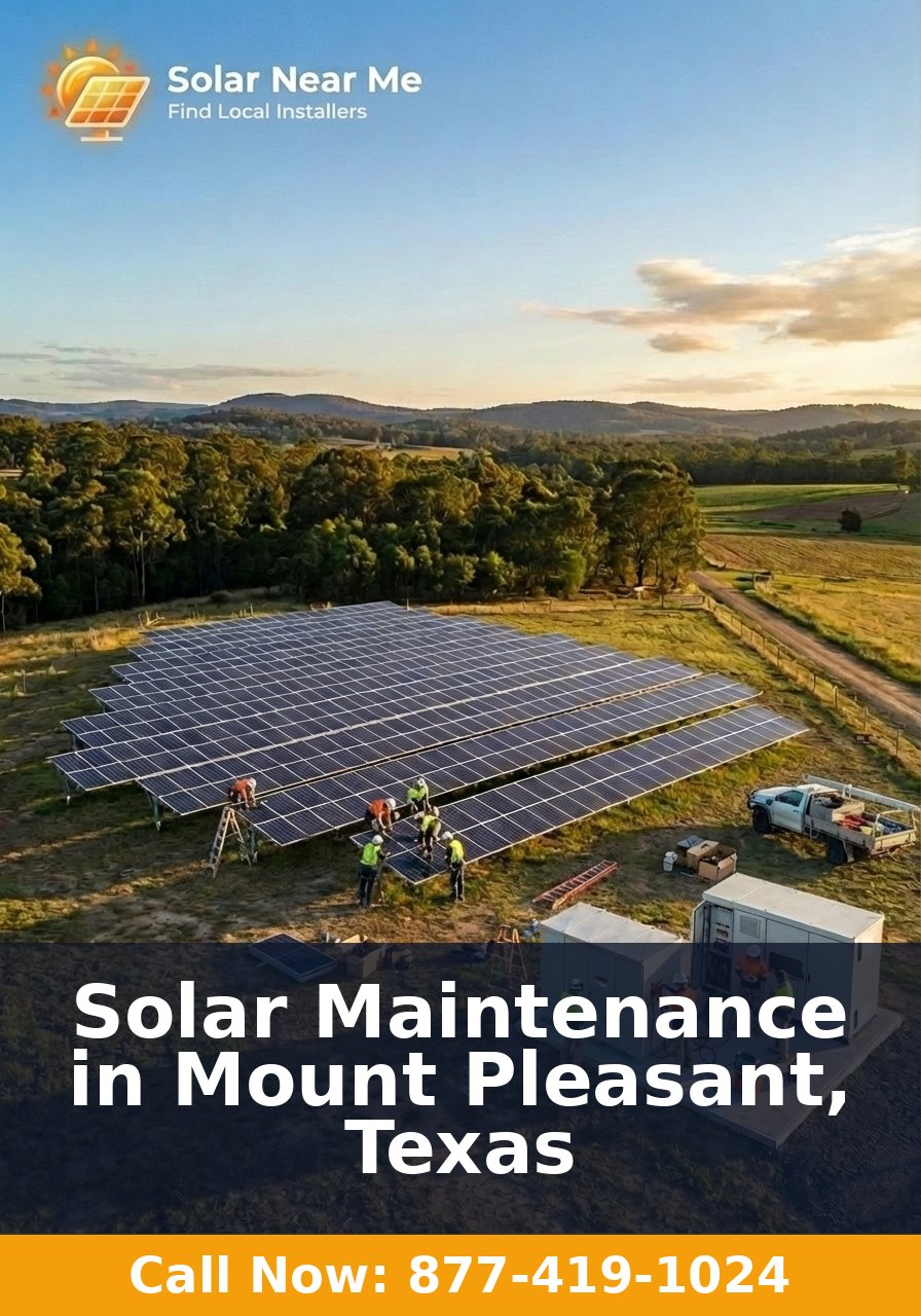 Solar Maintenance in Mount Pleasant, Texas