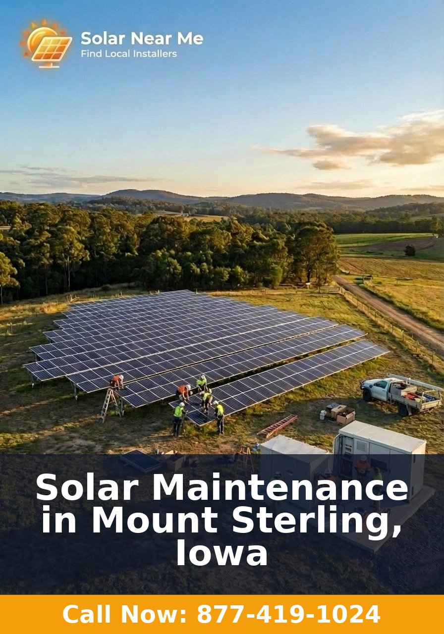 Solar Maintenance in Mount Sterling, Iowa