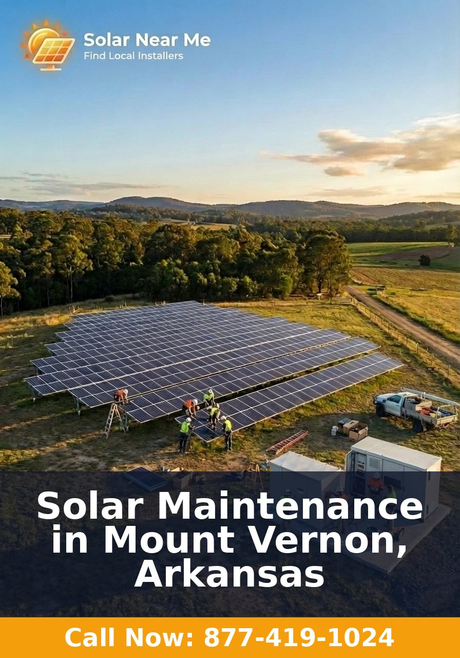 Solar Maintenance in Mount Vernon, Arkansas