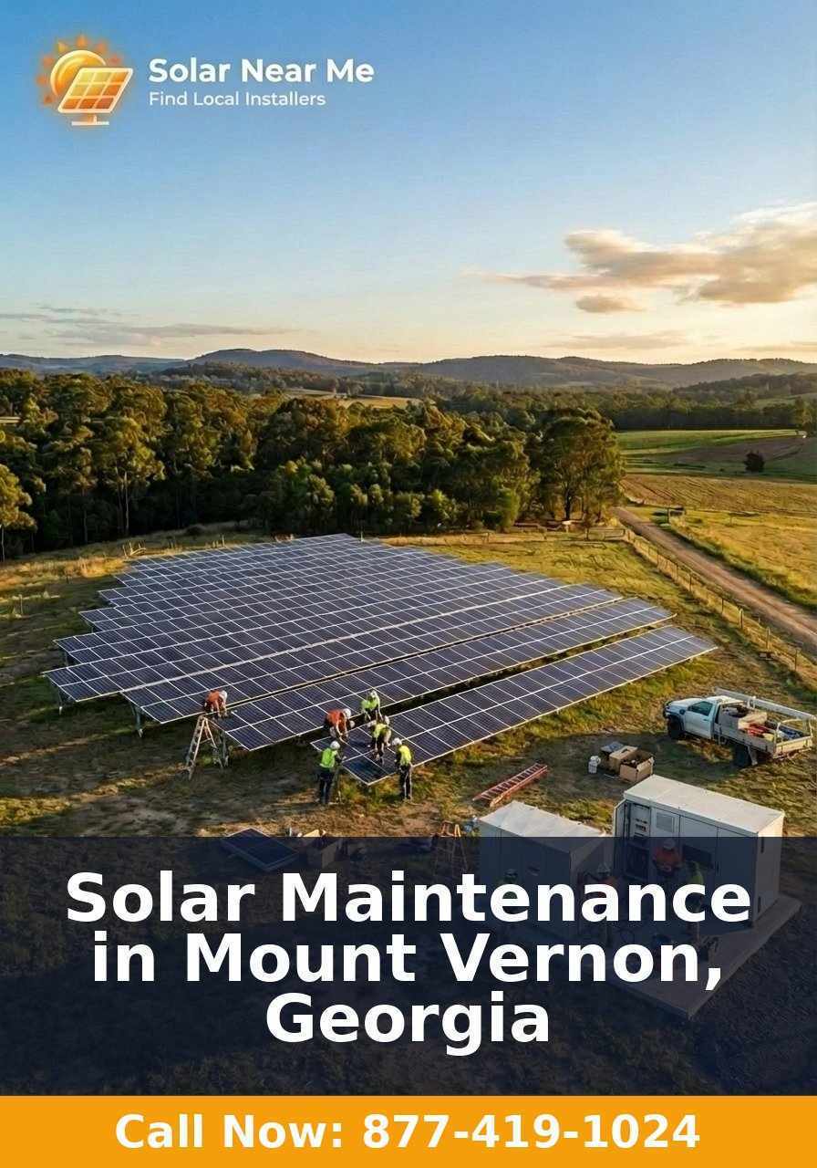 Solar Maintenance in Mount Vernon, Georgia