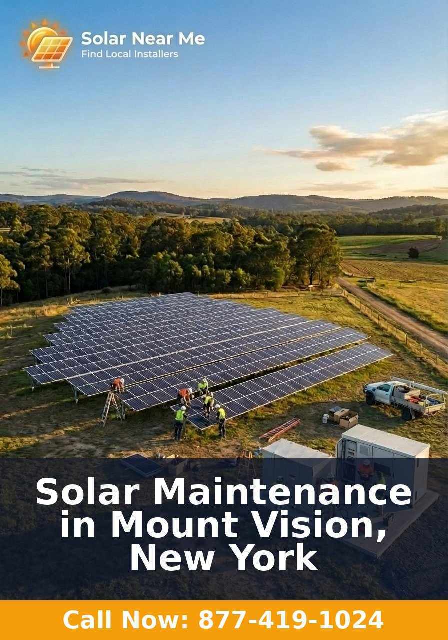Solar Maintenance in Mount Vision, New York