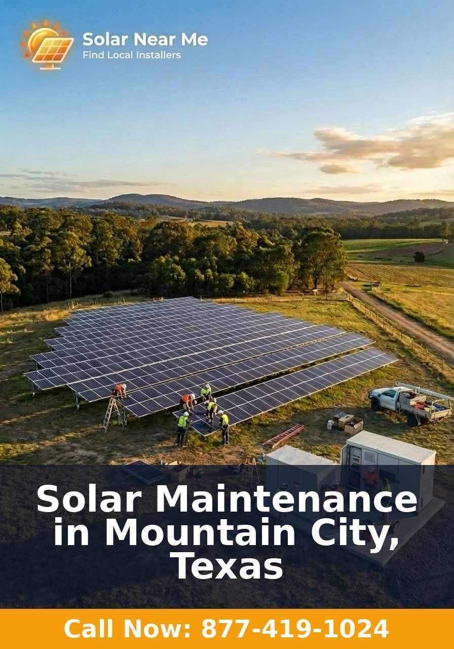 Solar Maintenance in Mountain City, Texas