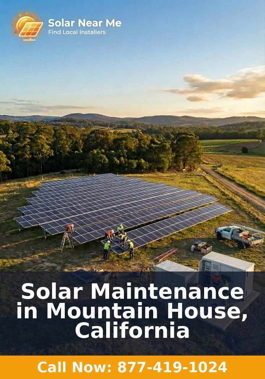 Solar Maintenance in Mountain House, California