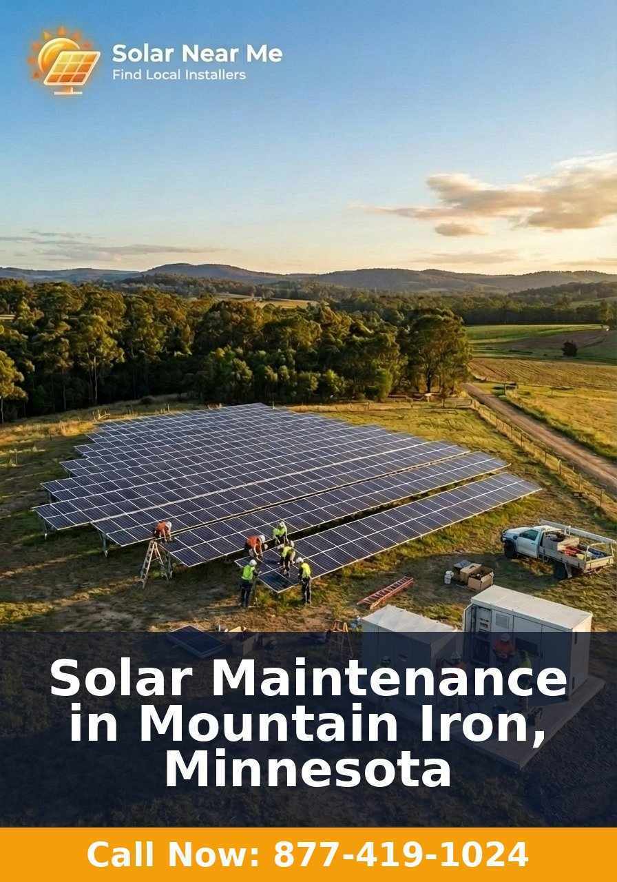 Solar Maintenance in Mountain Iron, Minnesota