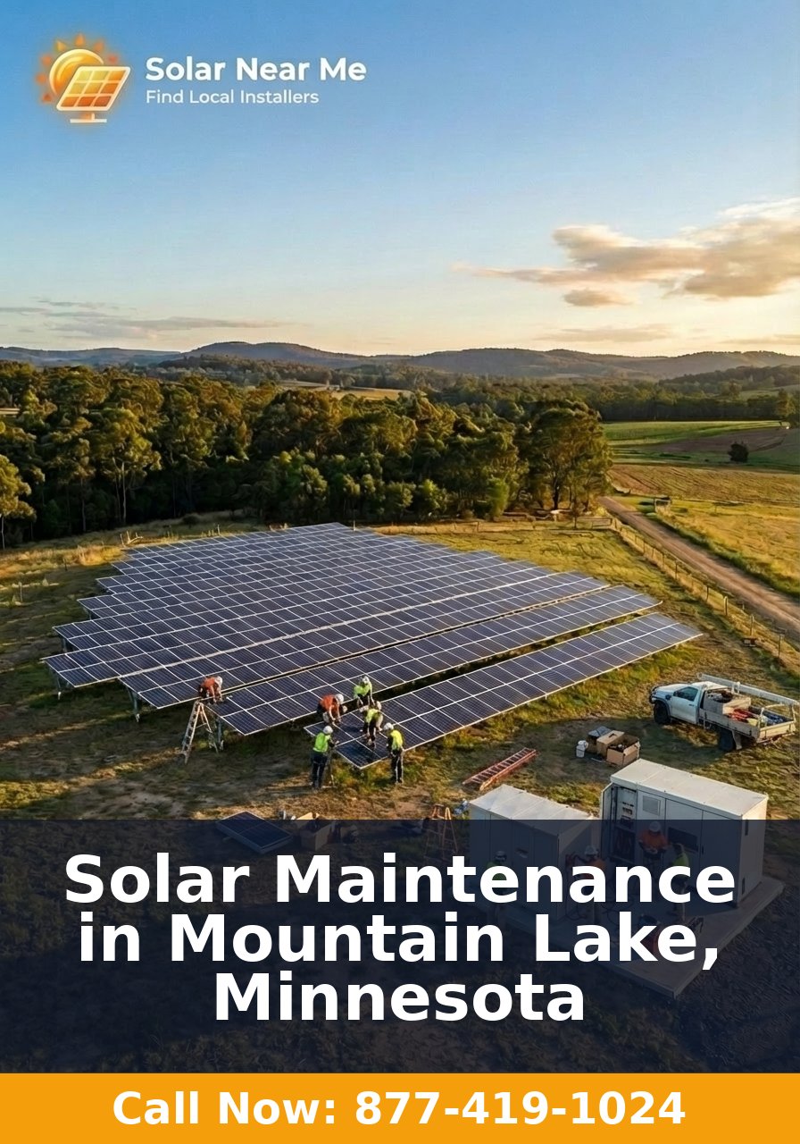 Solar Maintenance in Mountain Lake, Minnesota