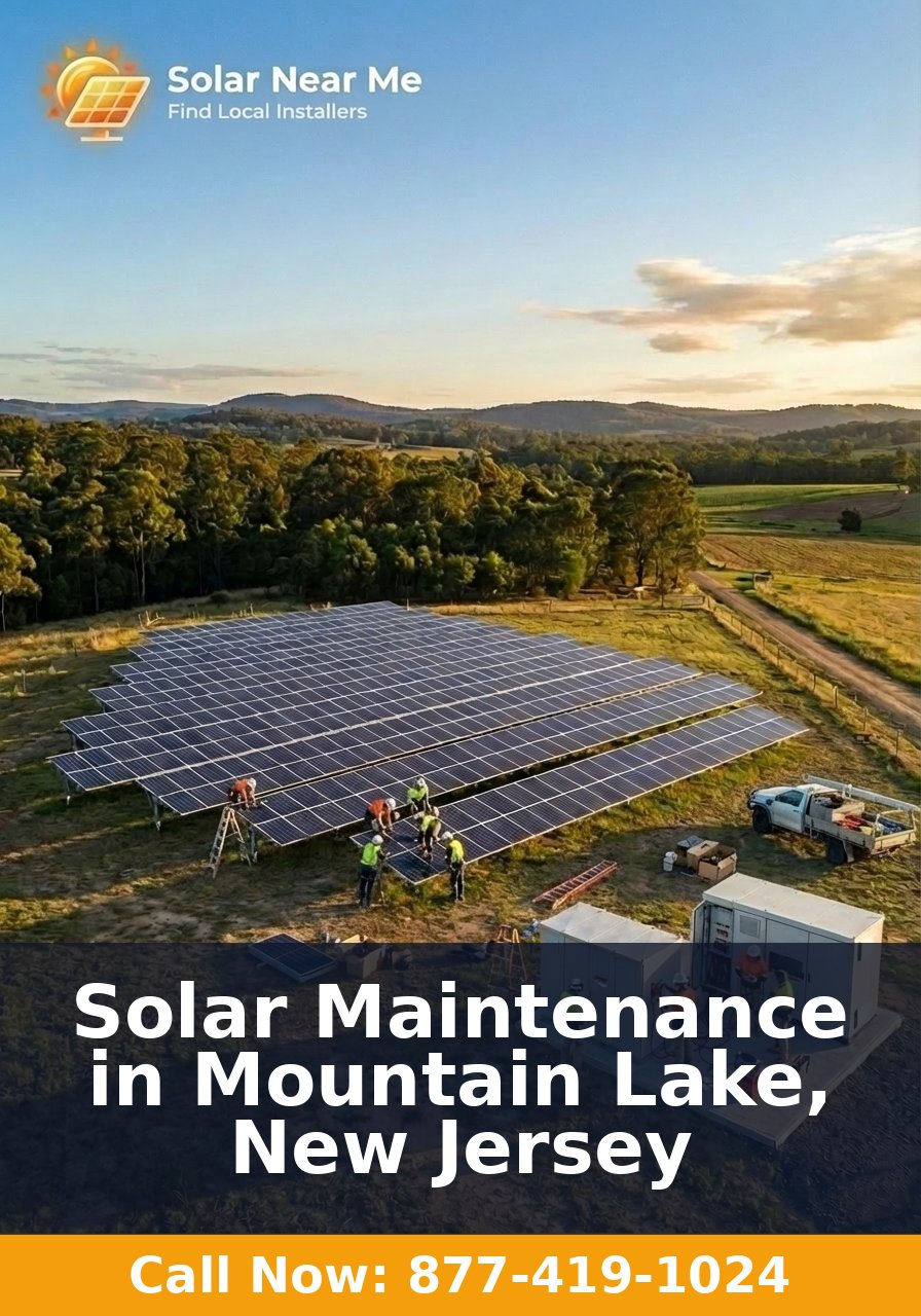 Solar Maintenance in Mountain Lake, New Jersey