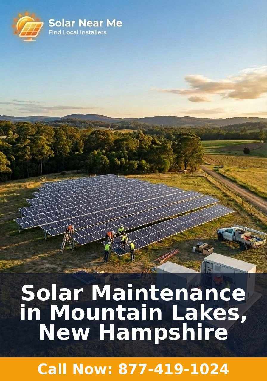 Solar Maintenance in Mountain Lakes, New Hampshire