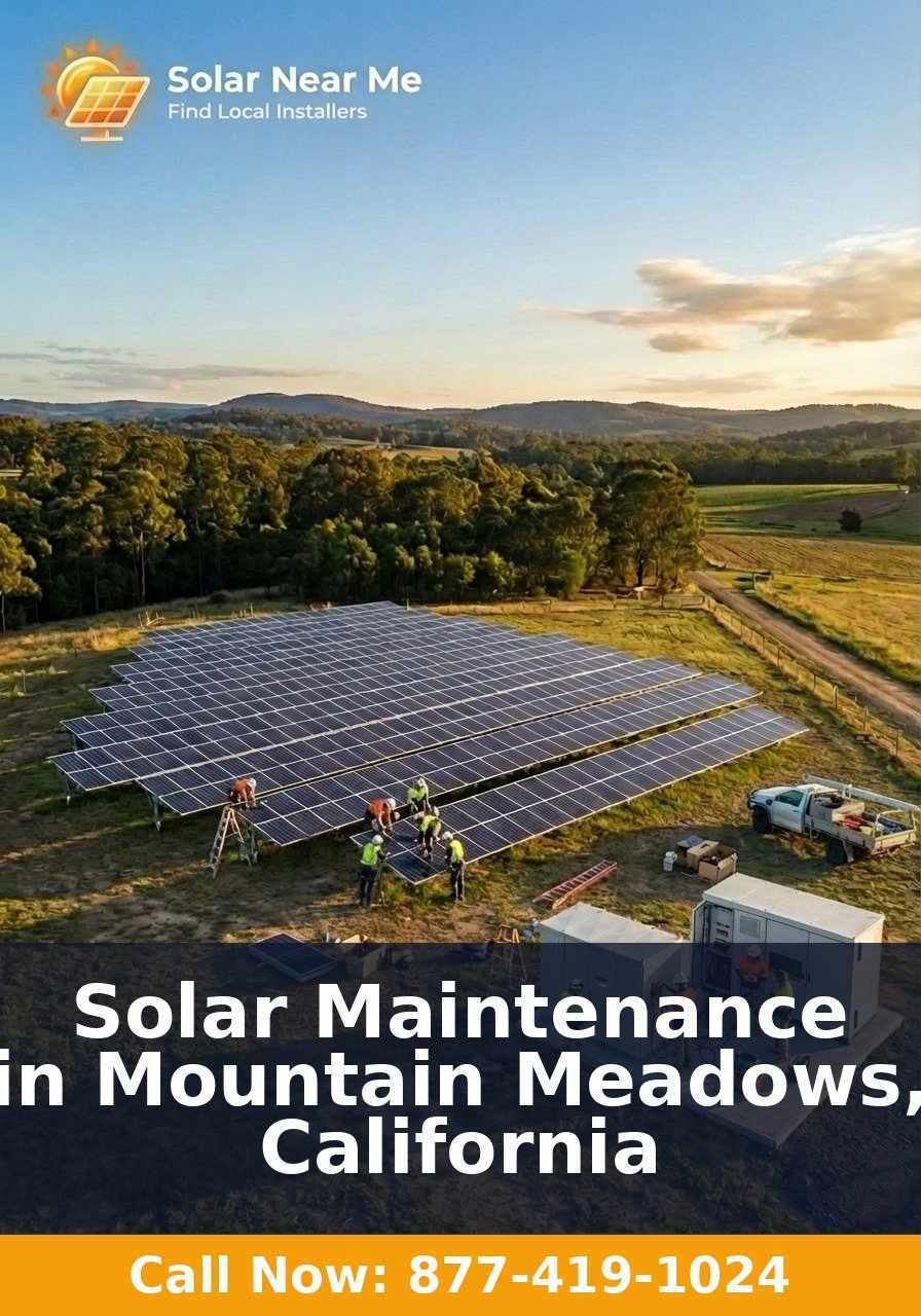 Solar Maintenance in Mountain Meadows, California