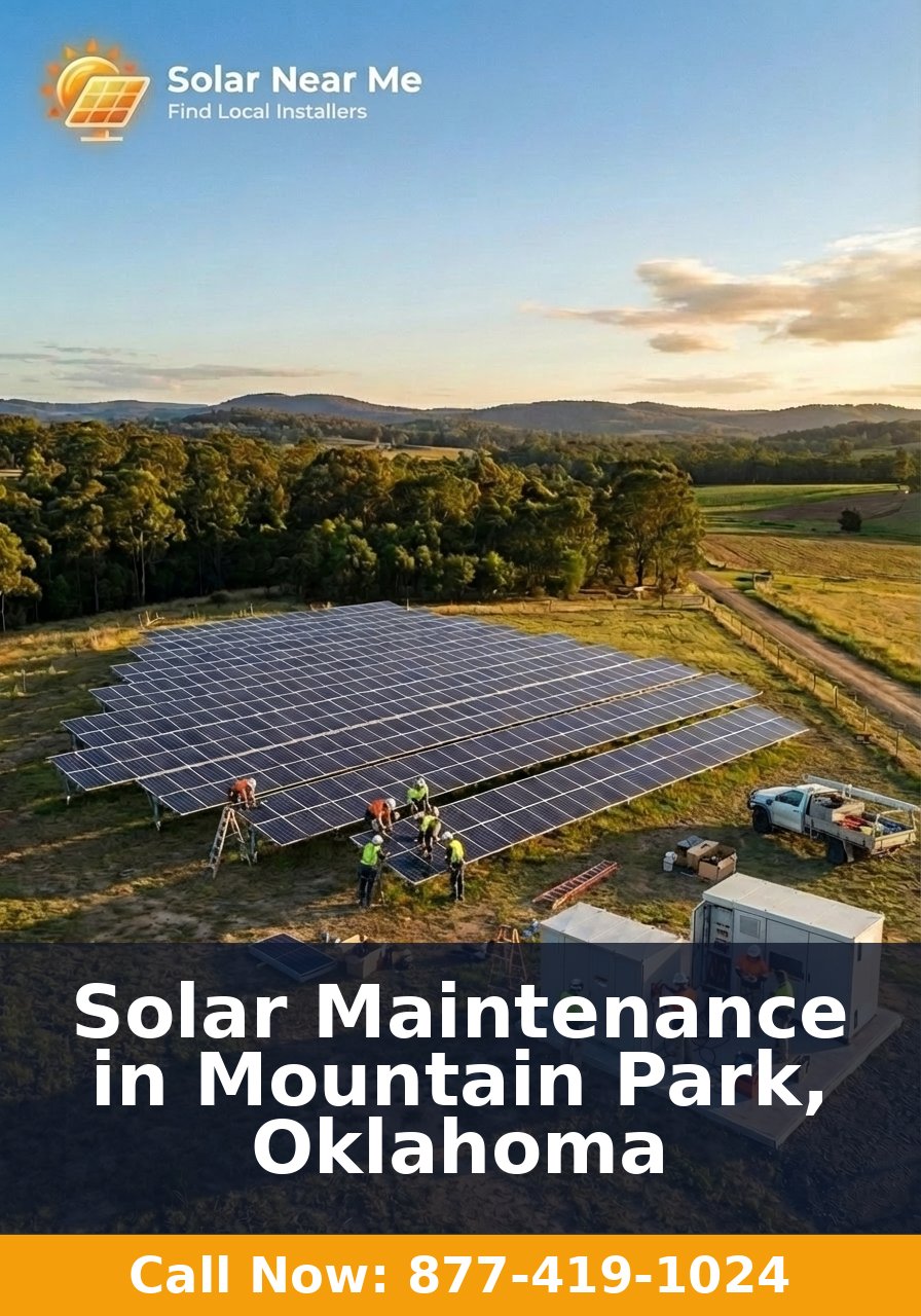 Solar Maintenance in Mountain Park, Oklahoma