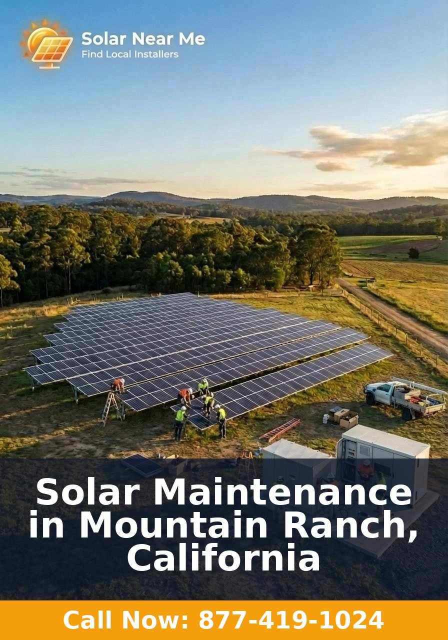 Solar Maintenance in Mountain Ranch, California