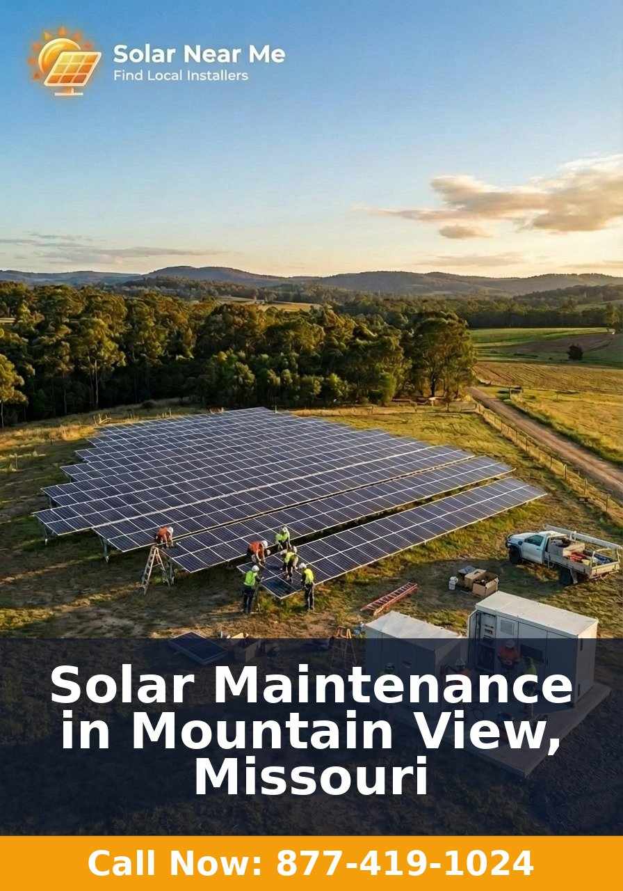 Solar Maintenance in Mountain View, Missouri