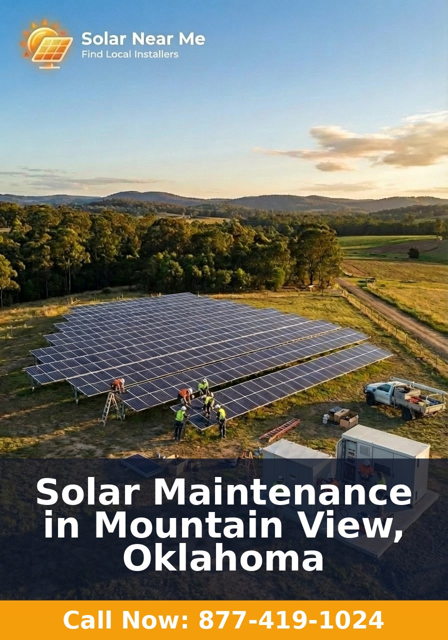 Solar Maintenance in Mountain View, Oklahoma