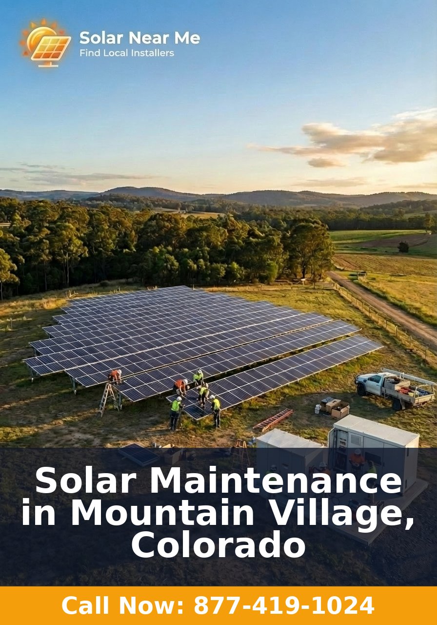 Solar Maintenance in Mountain Village, Colorado