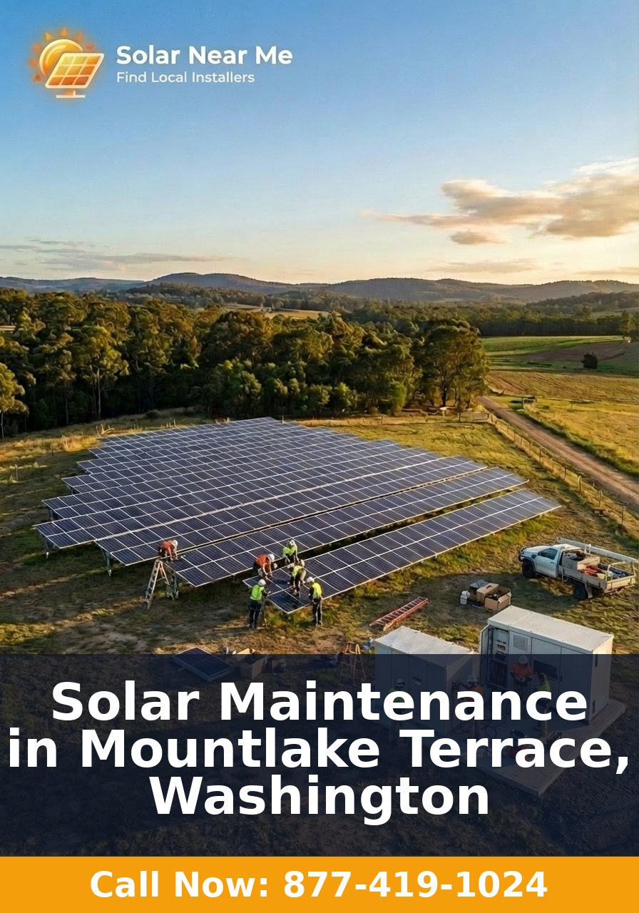Solar Maintenance in Mountlake Terrace, Washington