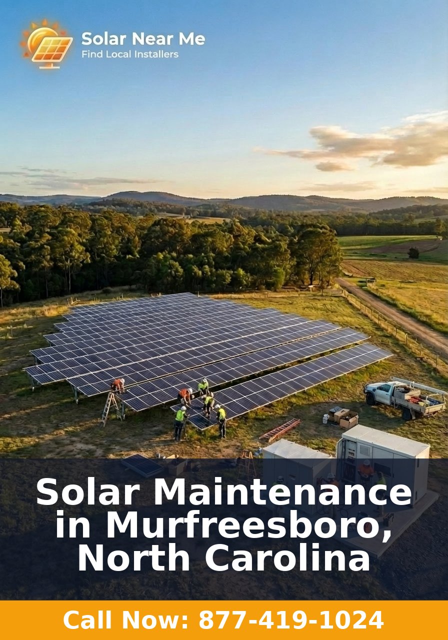 Solar Maintenance in Murfreesboro, North Carolina